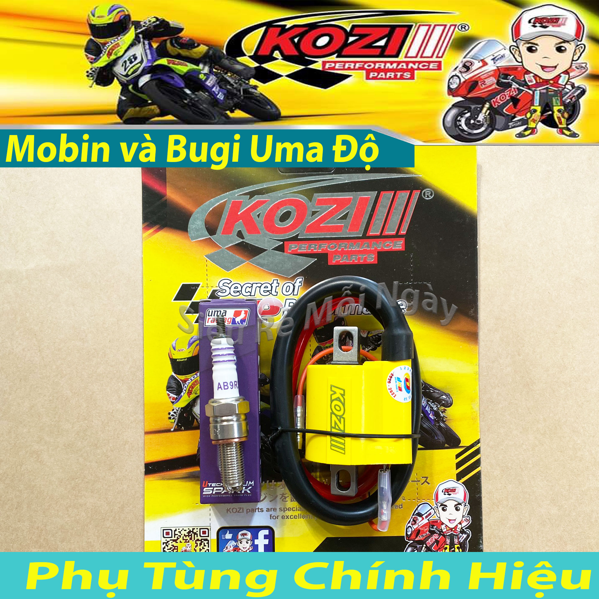 Mobin sườn và bugi uma độ cho xe wave s rsx wave rs future 125 exciter 135cc - malaysia