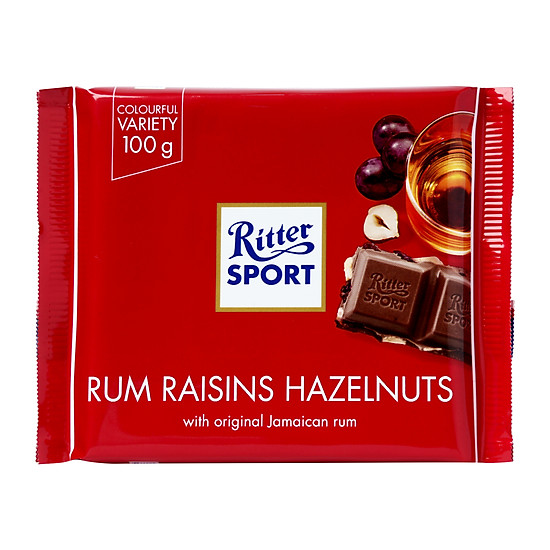 KẸO SOCOLA  61% CACAO RITTER SPORT 100GR- 32006