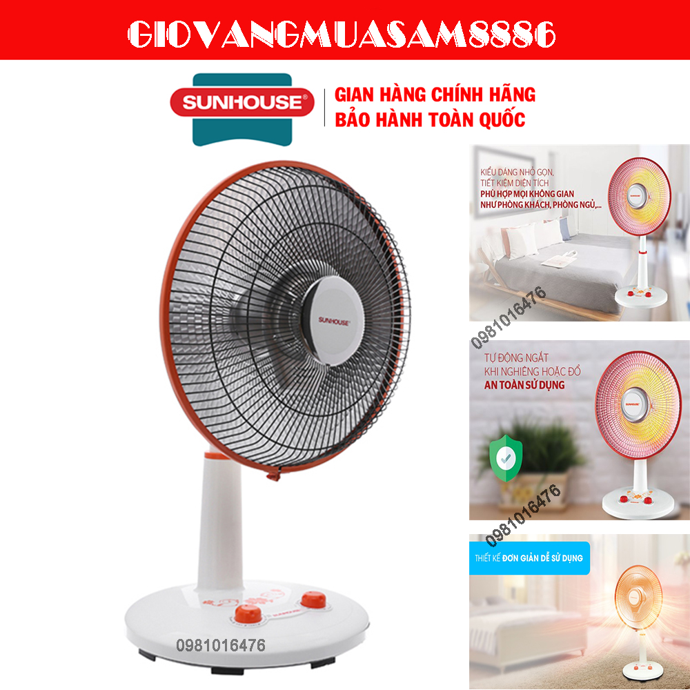 Quạt sưởi halogen Sunhouse SHD7005