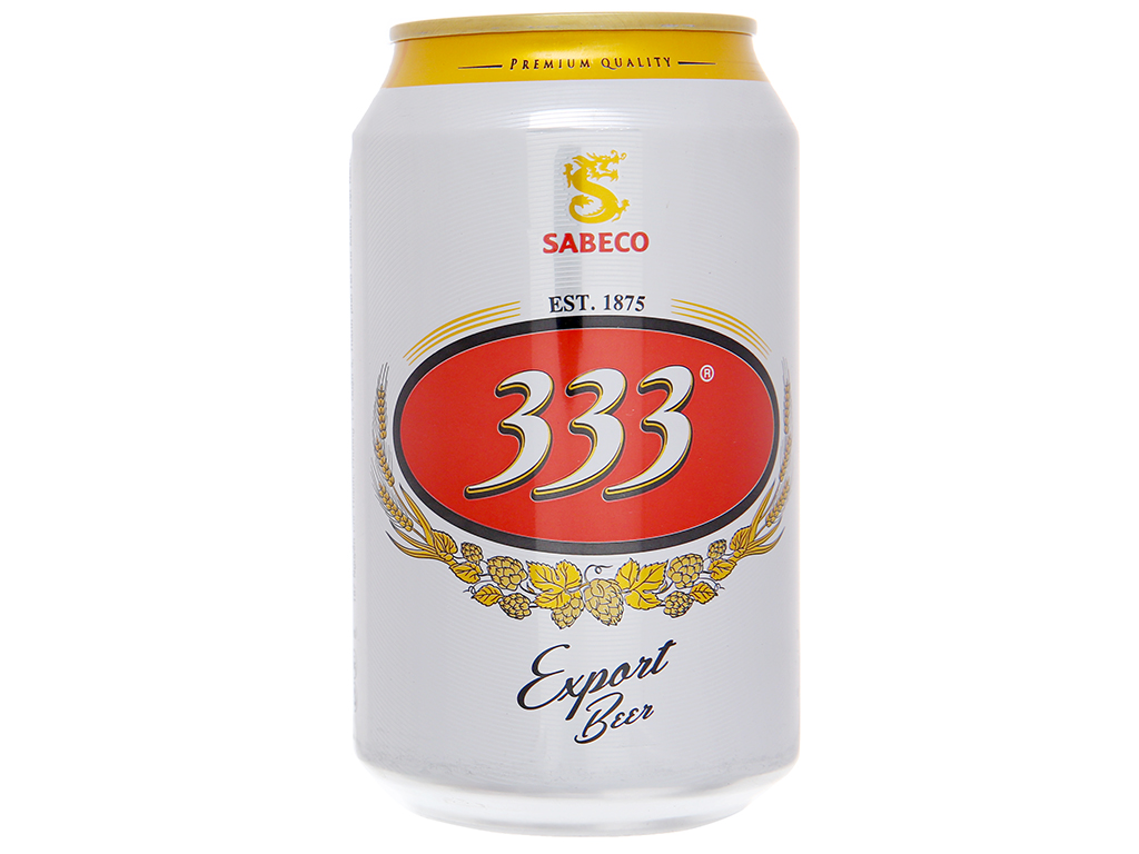 Thùng 24 Lon Bia 333 330ml