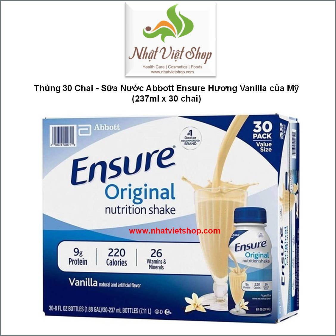 Sữa bột ensure úc 850gr