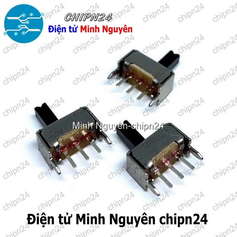 [5 cái] (K86) Công Tắc Gạt 2mm SS12D07 VG5 Thẳng (3 chân 2 vị trí) - HH005725