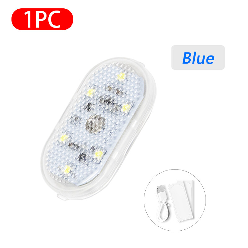 Universal Car LED Touch Light Wireless Reading Light Trunk Light USB Charging High-brightness LED Night Light