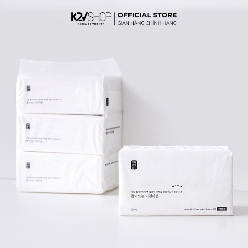 [K2V Shop] Combo 3 Gói Khăn Giấy Rút Lau Bếp Saengong