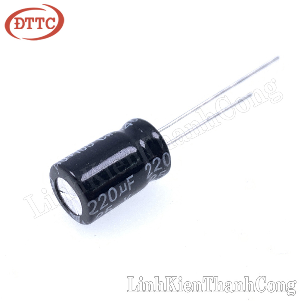 Bộ 5 Chiếc Tụ 220uF 25V (8x12mm)