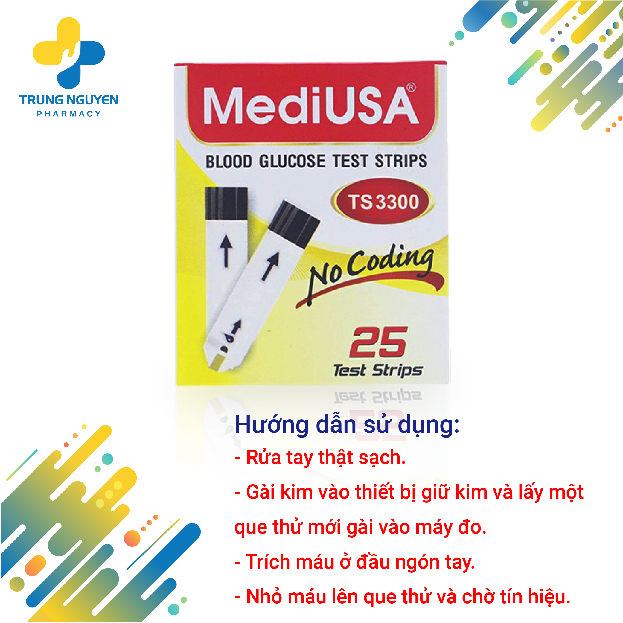 Que thử đường huyết MediUSA | TS 3300