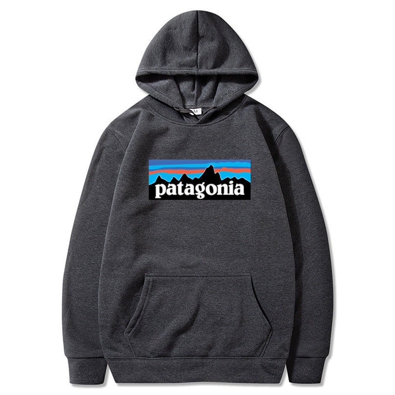 🔥🔥 PATAGONIA hoodie sweatshirt cross-border men's trendy pullover large size plush mountain range couple wear