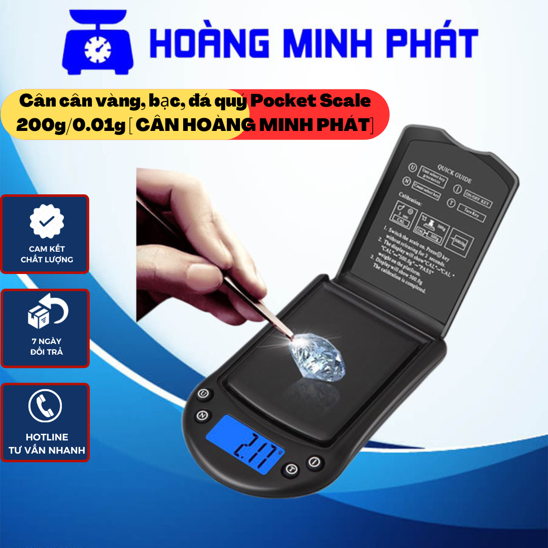 Cân tiểu ly điện tử, cân điện tử bỏ túi, cân vàng bạc, đá quý 200g 0.01g pocket scale a7 chính hãng phù hợp cân vàng, bạc, đá qúy