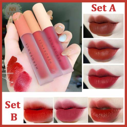 Set 3 Cây Son Kem Lì Herorange Sét A Hoặc B