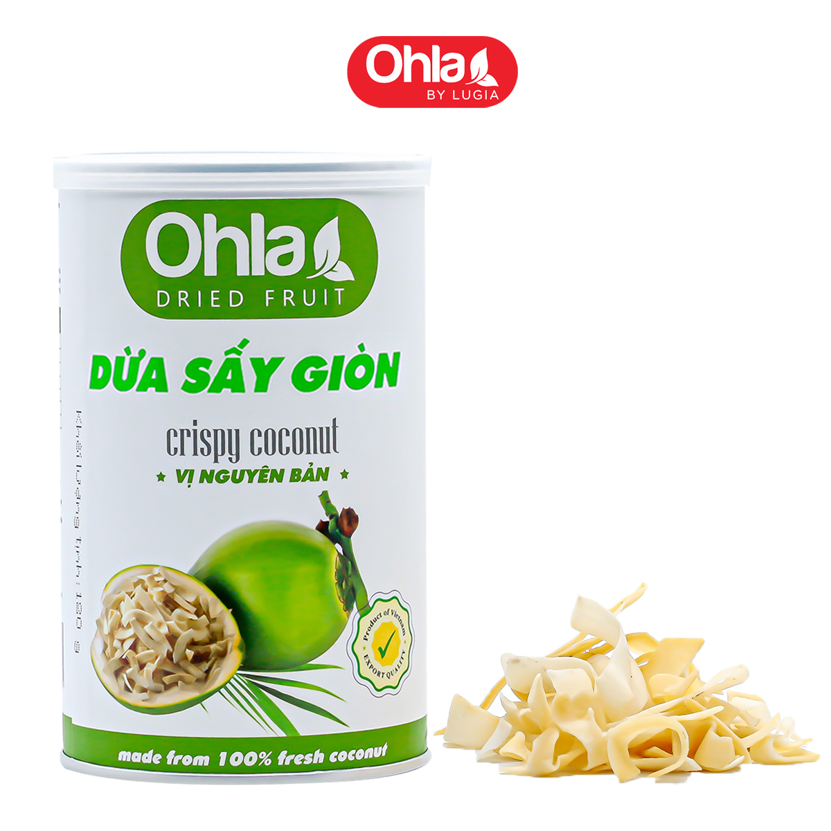 Ohla Crispy Dried Coconut - 120Gr