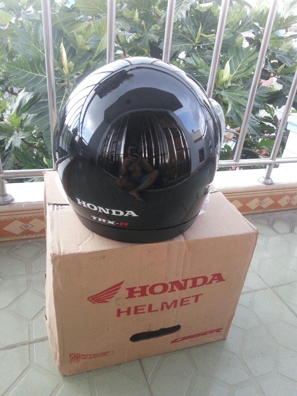 [HCM]Nón bảo hiểm Honda Fullface nhập khẩu ( đen bóng)