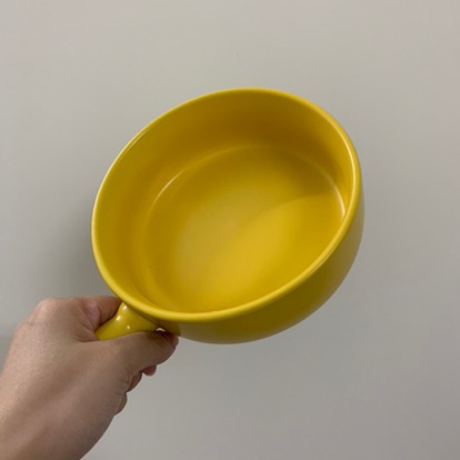 Chảo nướng, bát sứ có tay cầm decor