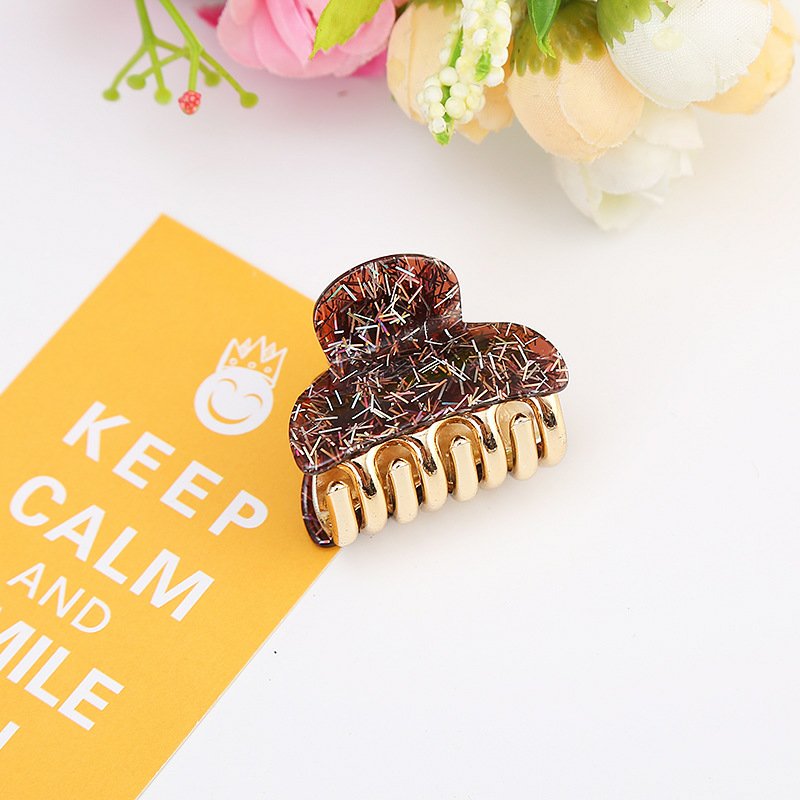 [HCM]Kẹp Gấp Tóc Càng Cua Tam Giác Ánh Nhủ loại Trung Hot Trend Hàn Quốc - kireicos