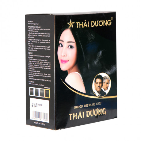 Nhuộm tóc dược liệu đen Thái dương