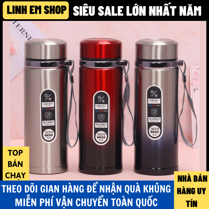 Bình giữ nhiệt inox M370 Dung Tích 600ml Giữ Nhiệt Nóng Lạnh 10,12 Tiếng Inox 304 an toàn với sức khỏe, bình nước giữ nhiệt, ly giữ nhiệt binh nuoc giu nhiet, binh giu nhiệt