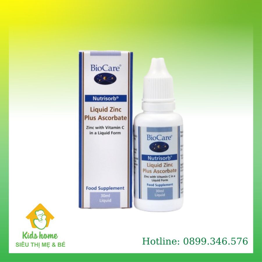 Bio Care Kẽm Và Vitamin C Dạng Nước