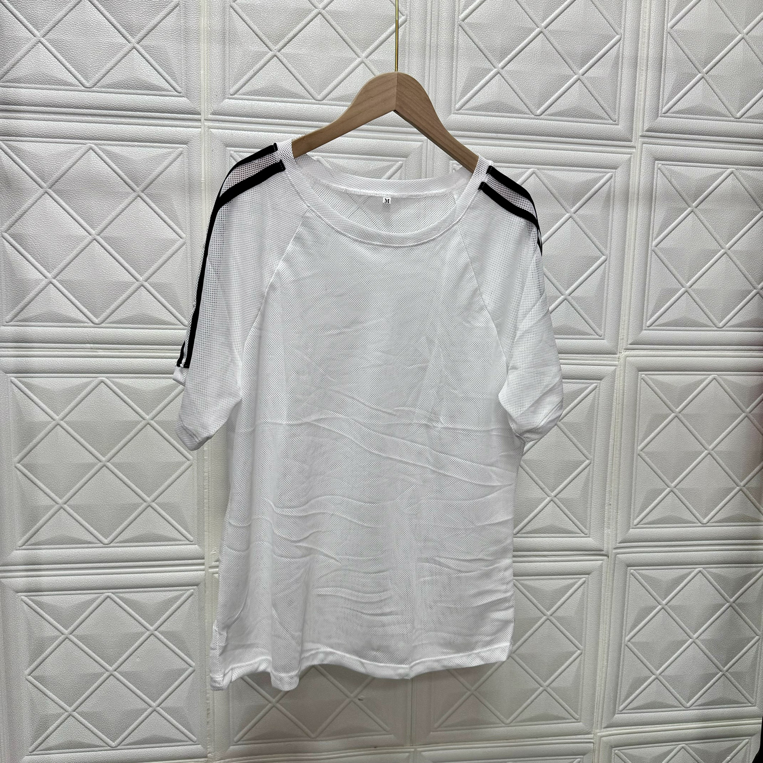 Áo lưới nữ tập yoga gym aerobic thể thao chất liệu thun lưới Bin Sports A039
