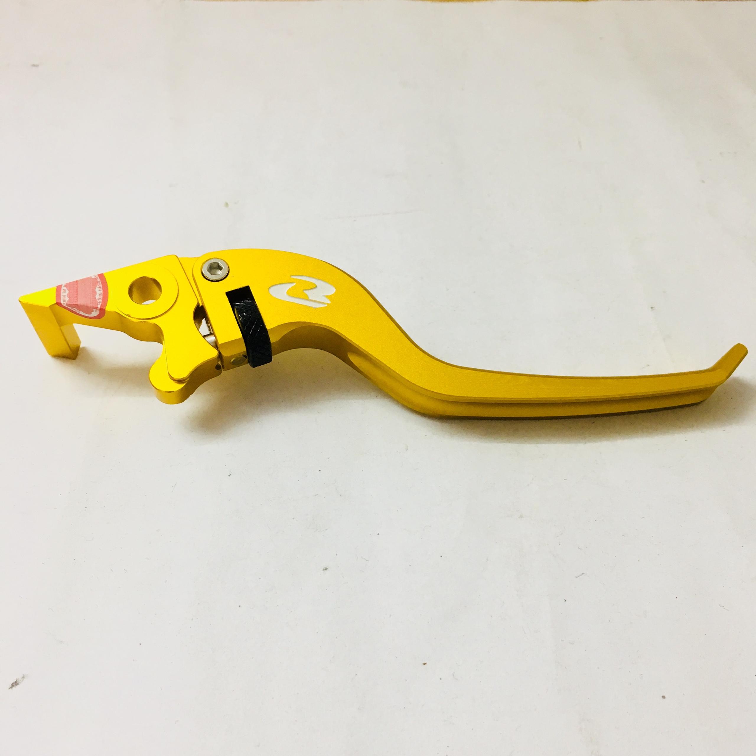 TAY THẮNG ĐĨA 2019 Racing Boy Full Nhám V5 Cộng Màu vàng  ( không gắn được cho WAWE RXS)