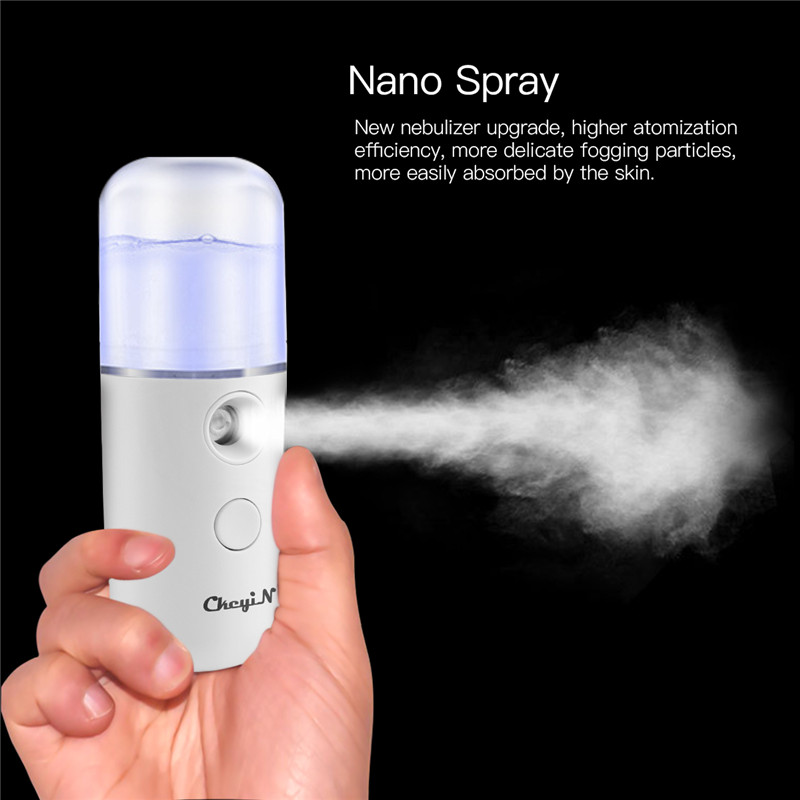 Máy Xông Hơi Mặt Ckeyin Nano 30Ml Máy Phun Sương Cầm Tay Có Thể Tạo Độ Ẩm Cho Hệ Thống Spa Xông Hơi Tại Nhà Có Thể Sạc Lại Usb