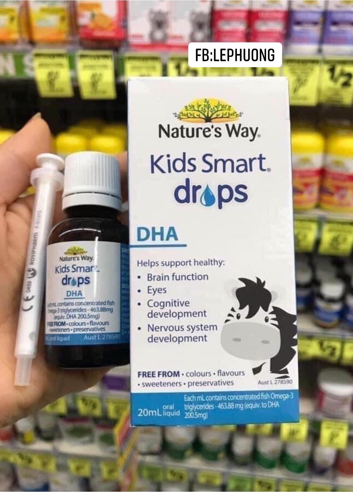 [DATE 2025][ĐỦ BILL][CHÍNH HÃNG][ÚC] DHA GIỌT NATURE'S WAY CHO BÉ SÁNG TRÍ