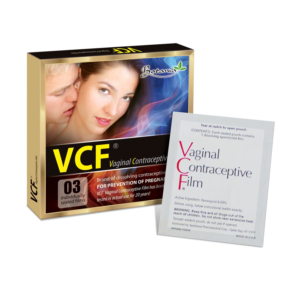 Màng Phim Tránh Thai VCF 3 Vỉ - Nhập Khẩu Từ Mỹ (USA)