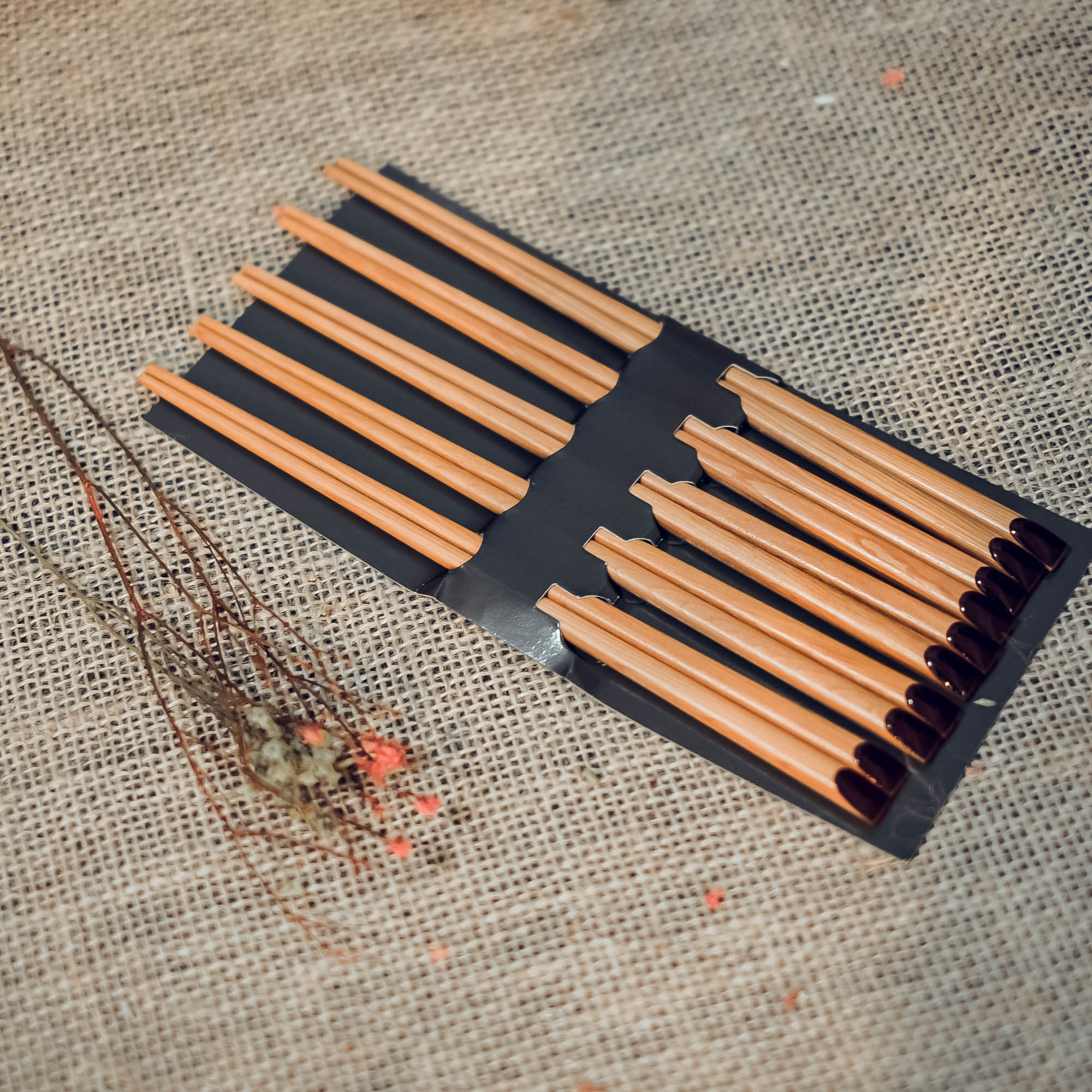 Đũa gỗ tự nhiên, 5 đôi đũa gỗ
