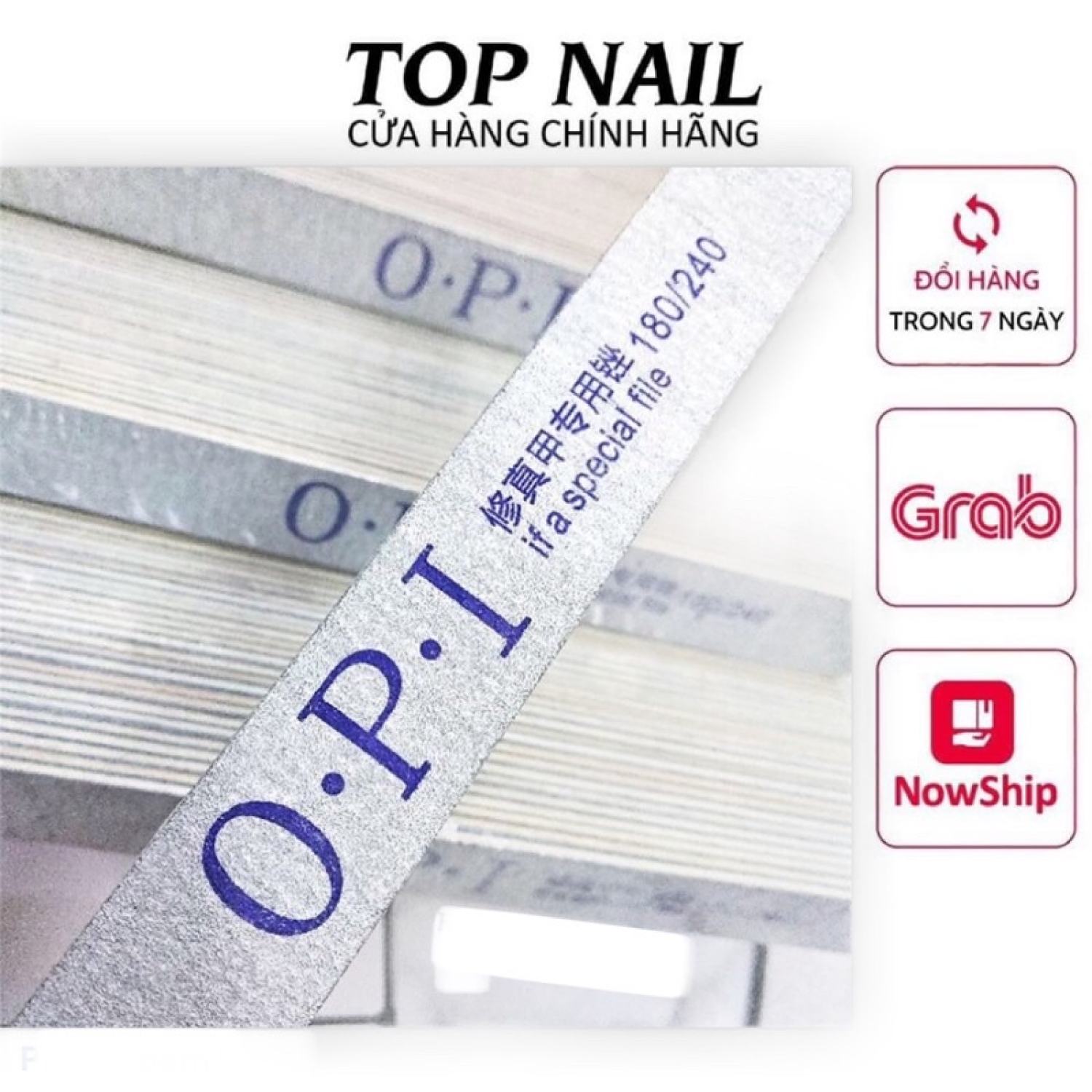 Dũa O.P.I loại mỏng ƞhất 180/240 dũa phom móng