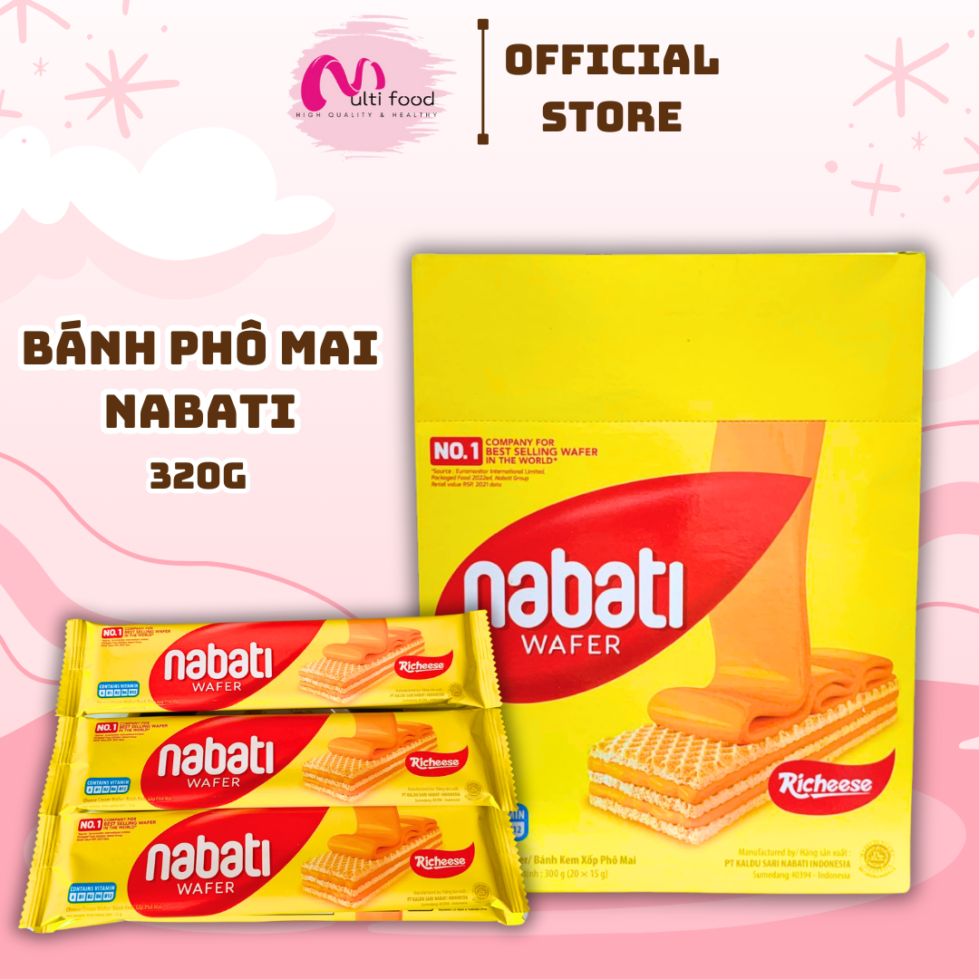 Bánh Kem Xốp Nabati 300g (3 vị) - MULTIFOOD