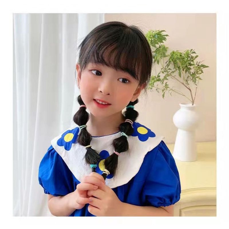 SET 60 DÂY CỘT TÓC CAO SU NHIỀU MÀU ĐÀN HỒI CAO CHO BÉ - THUN CÔT TÓC
