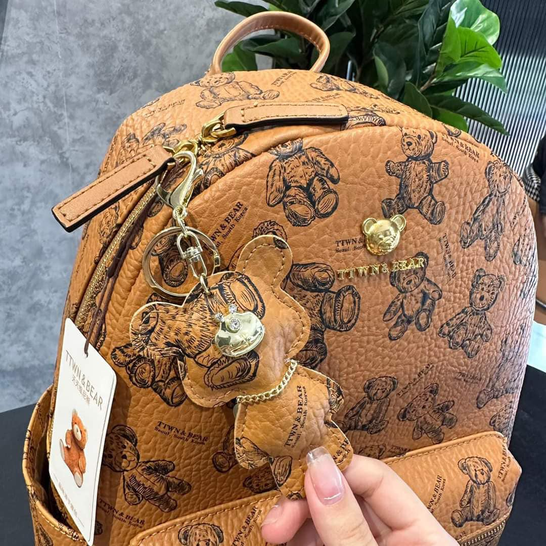 ‼️ 𝐀𝐔𝐓𝐇𝐄𝐍𝐓𝐈𝐂 ‼️ TTWN BEAR Balo Gấu Nâu mẫu mới