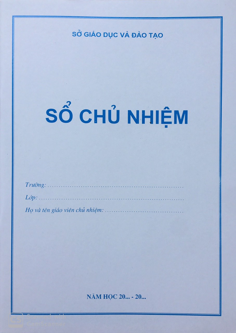 Sổ chủ nhiệm cấp 2 3