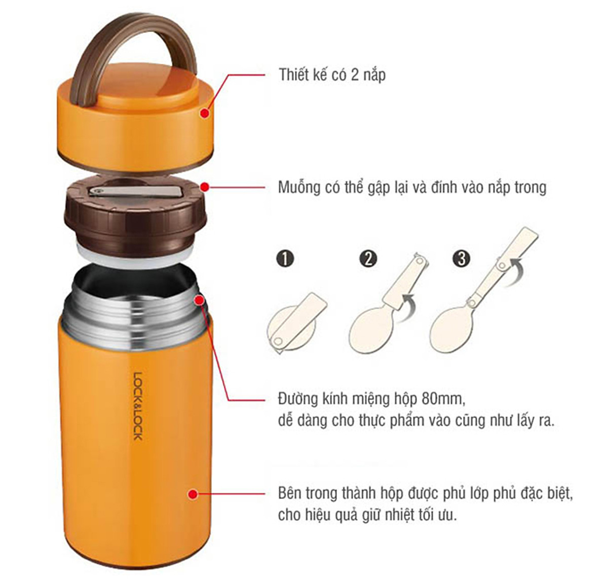 Hộp Ủ Thức Ăn LOCK&LOCK 750mL - LHC8022
