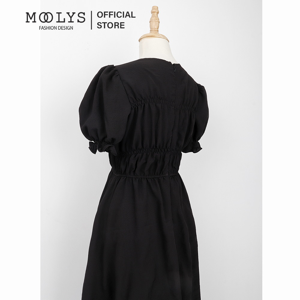 Đầm xoè dáng dài thiết kế đơn giản Moolys MD021