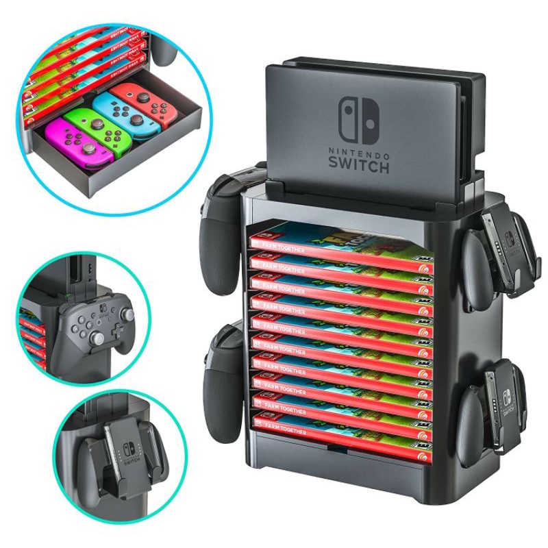 Nintendo switch kệ để máy nintendo switch giá đỡ máy và phụ kiện Nintendo Switch