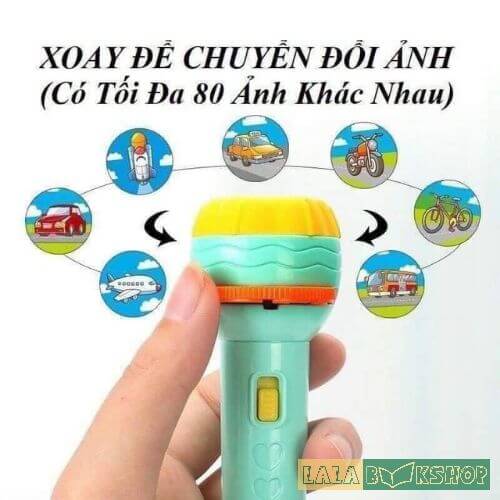 [ĐỒ CHƠI] ĐÈN PIN CHIẾU BÓNG – TRỌN BỘ 80 HÌNH SẮC NÉT