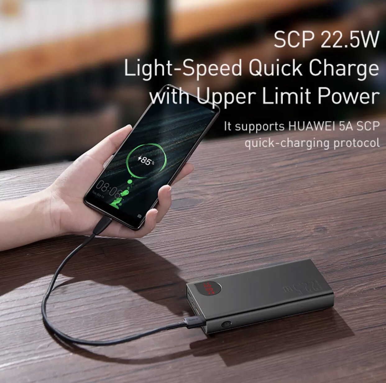 Baseus Pin sạc dự phòng siêu nhanh Baseus Adaman 22.5W Metal Digital Display Quick Charge Power Bank