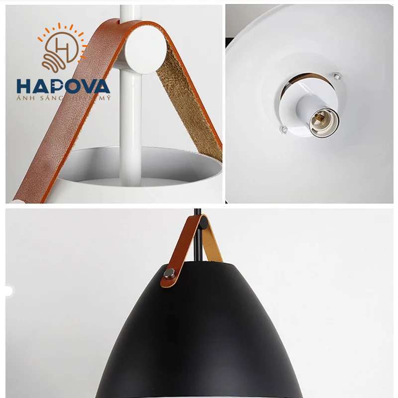 Đèn thả bàn ăn quai da HAPOVA VIKA 5007/1
