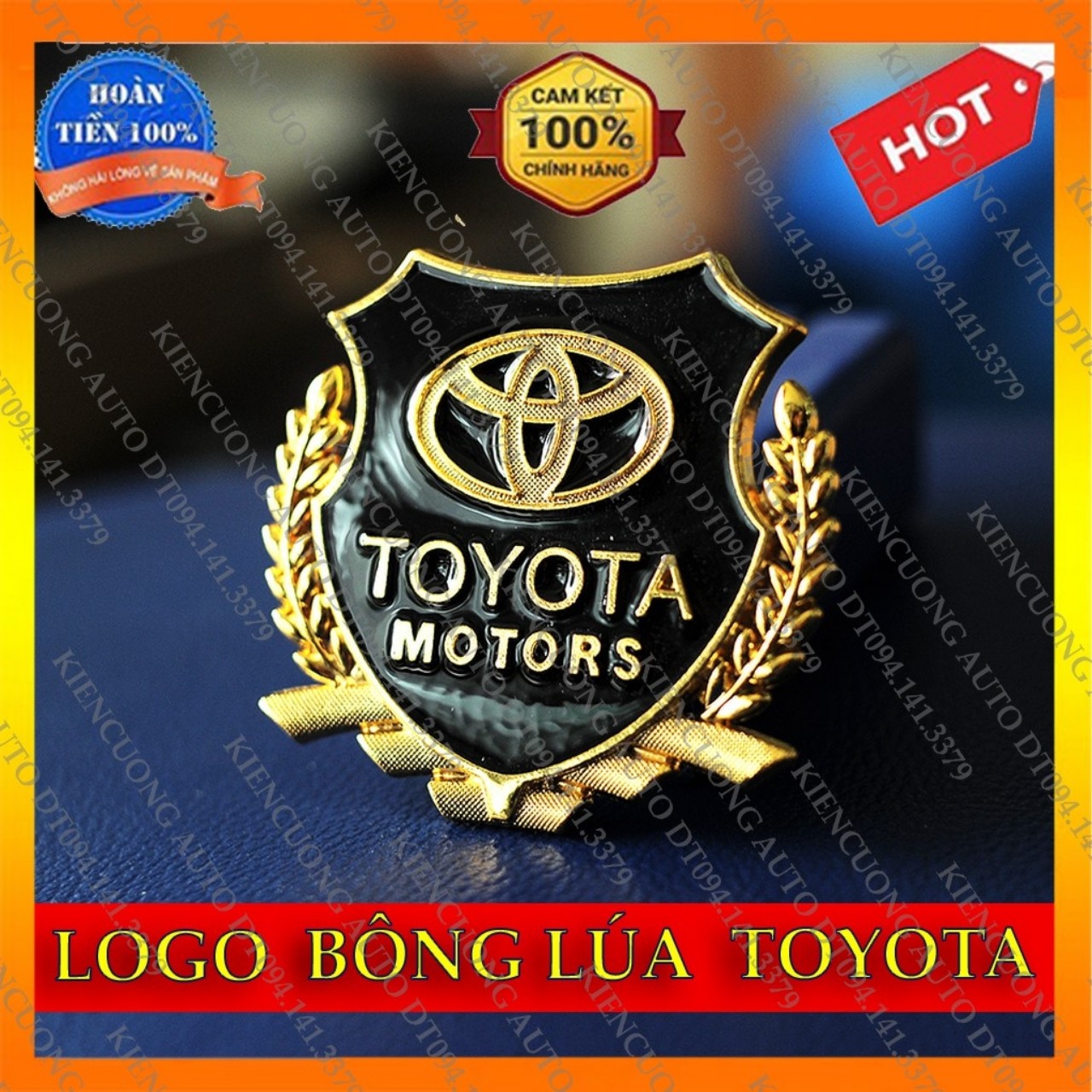 Bộ 2 Logo bông lúa Toyota