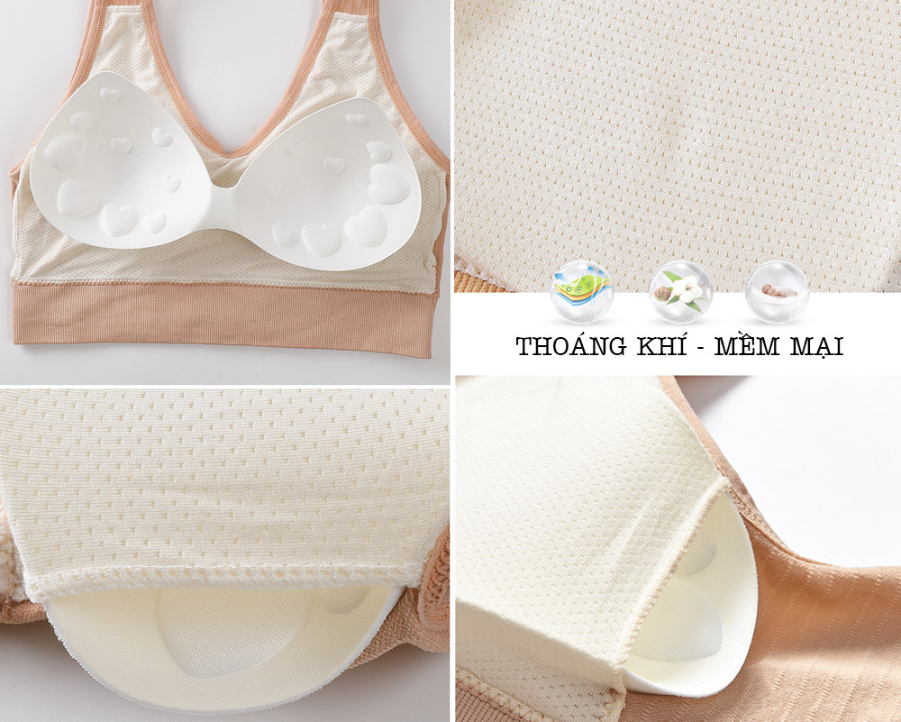 Áo Bra Big Size To Lưng Chữ U Tập Gym Yoga - requane