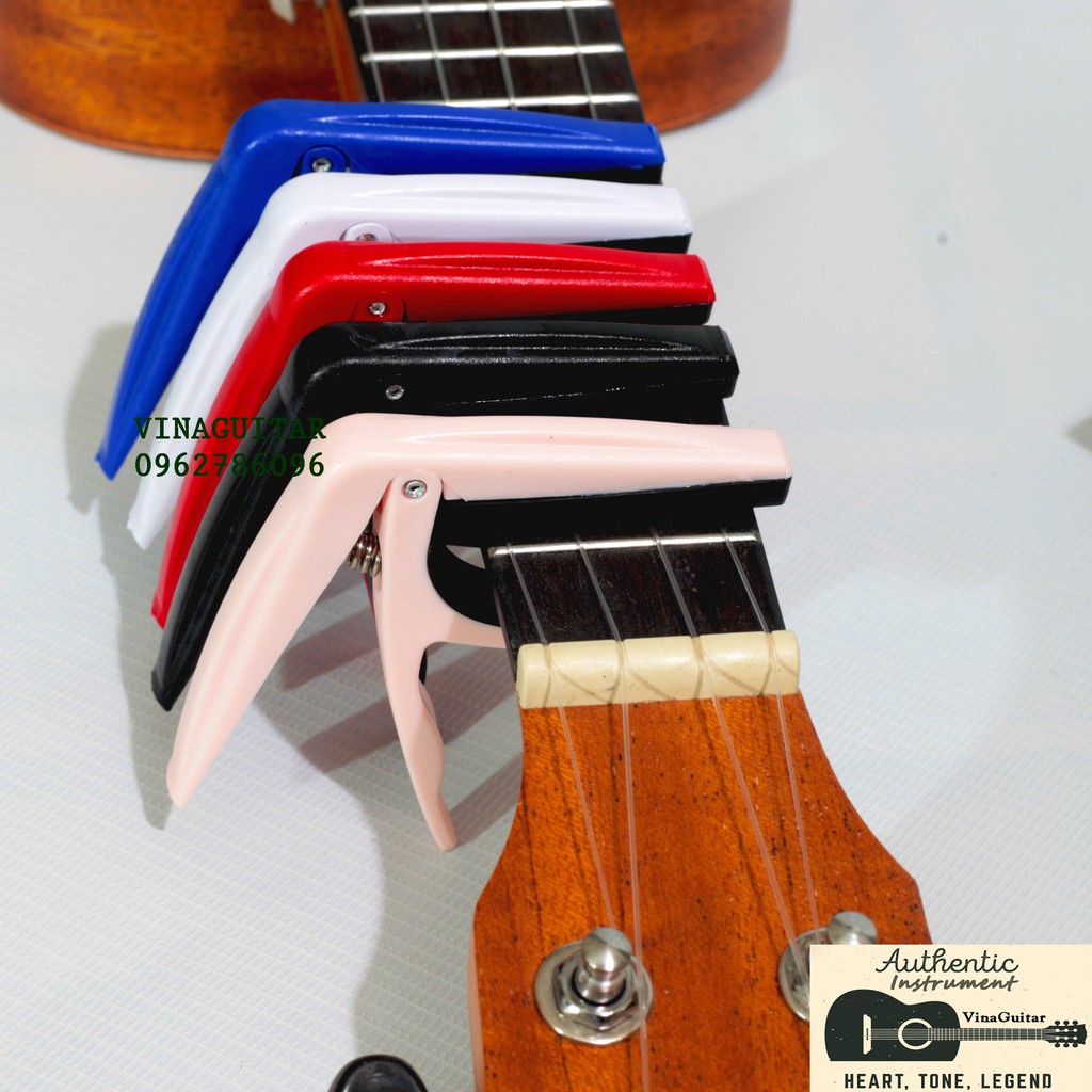 Capo Kẹp Đàn Ukulele Các Màu ( Tặng Kèm Pick Gảy )