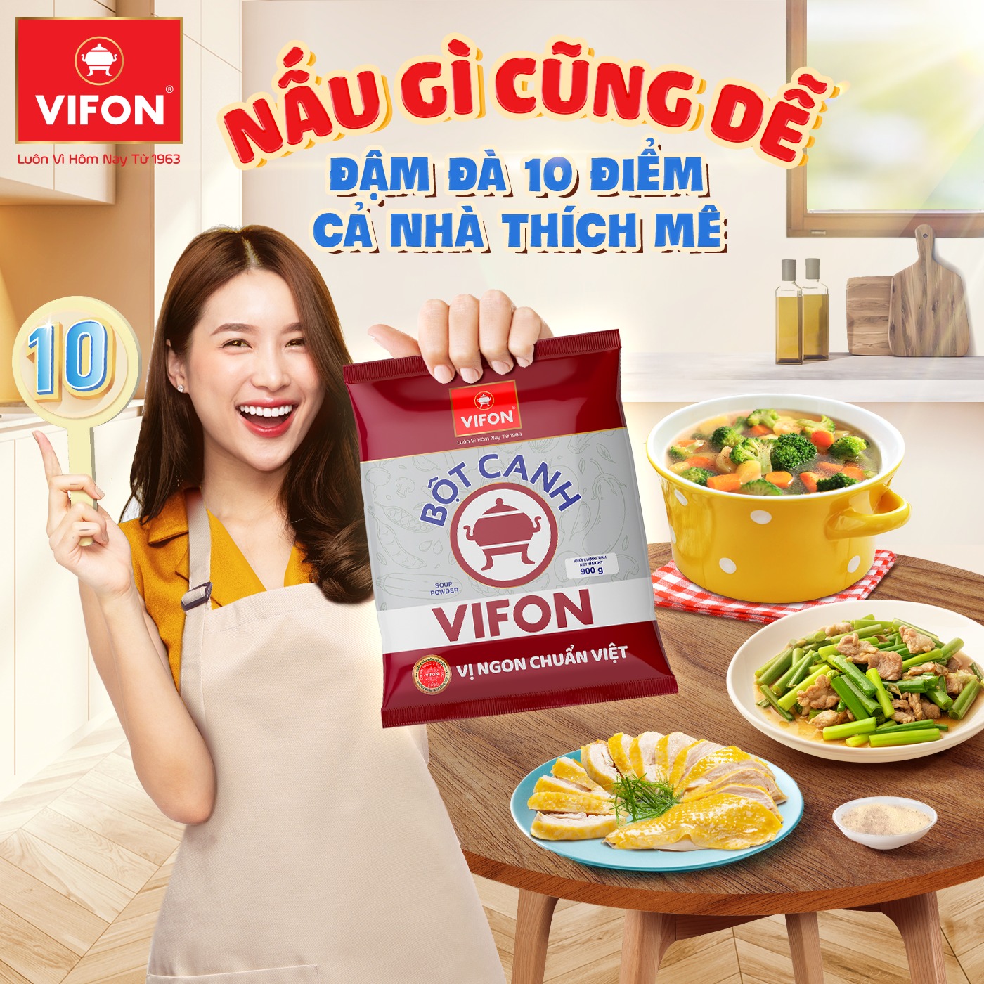 ( Thùng 40 gói ) bột canh 200g VIFON