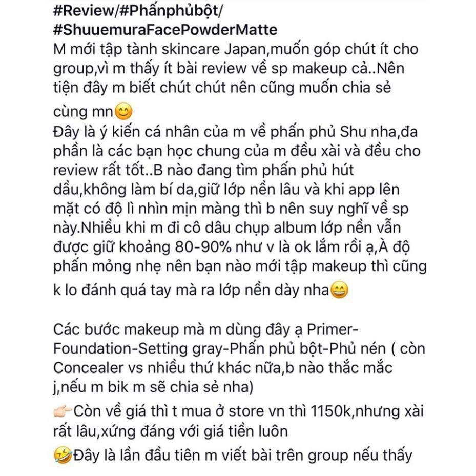 [ CHÍNH HÃNG ] Phấn Phủ Shu Uemura mini