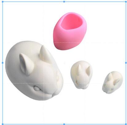 Khuôn silicon 3D mẫu con thỏ