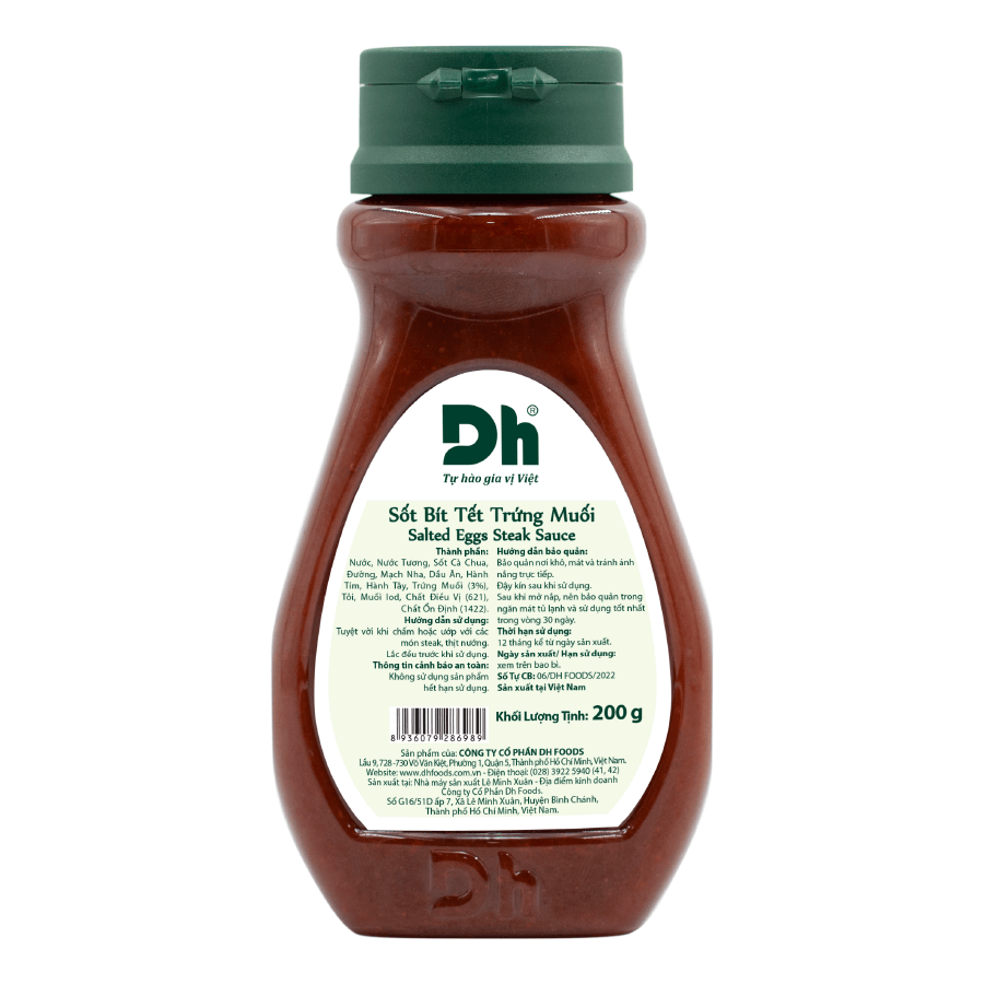 Sốt Bít Tết Trứng Muối Dh Foods (Chai 200gr)