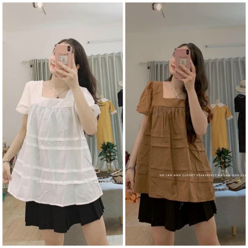 Áo bầu tiểu thư mặc trước và sau sinh