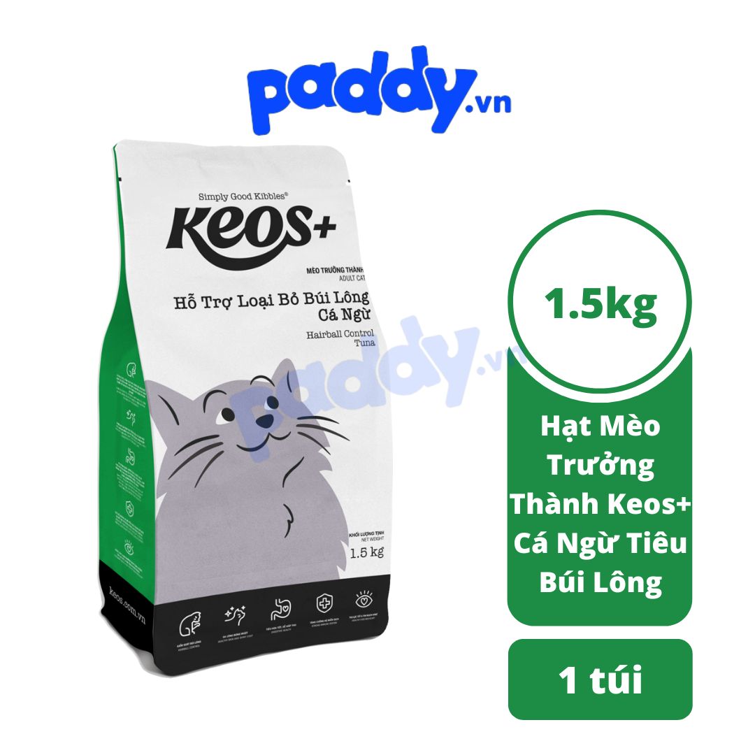 Thức Ăn Hạt Cho Mèo Mọi Lứa Tuổi Keos