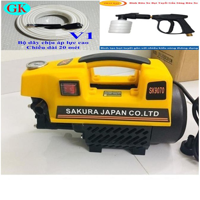 MÁY RỬA XE SAKURA 2500W LOẠI ĐẠI SK-9070 -
