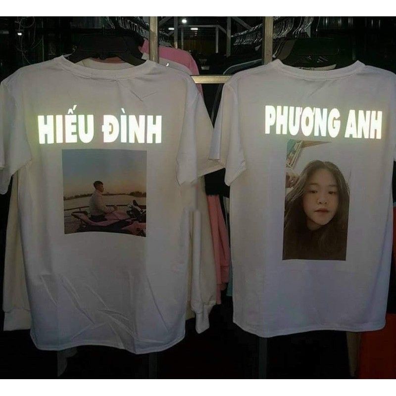 Áo thun in tên phản quang,áo in theo yêu cầu ,đôi,nhóm,lớp - SETSTOREE