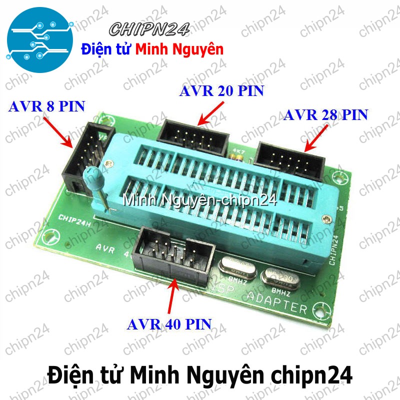 [1 cái] (A25) Đế ISP nạp 89S AVR - Adapter ISP