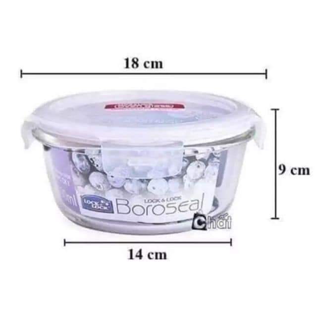 Hũ Thủy Tinh Lock & Lock Cao Cấp 950ml, Chịu Nhiệt 400 Độ,Có Nắp Gập